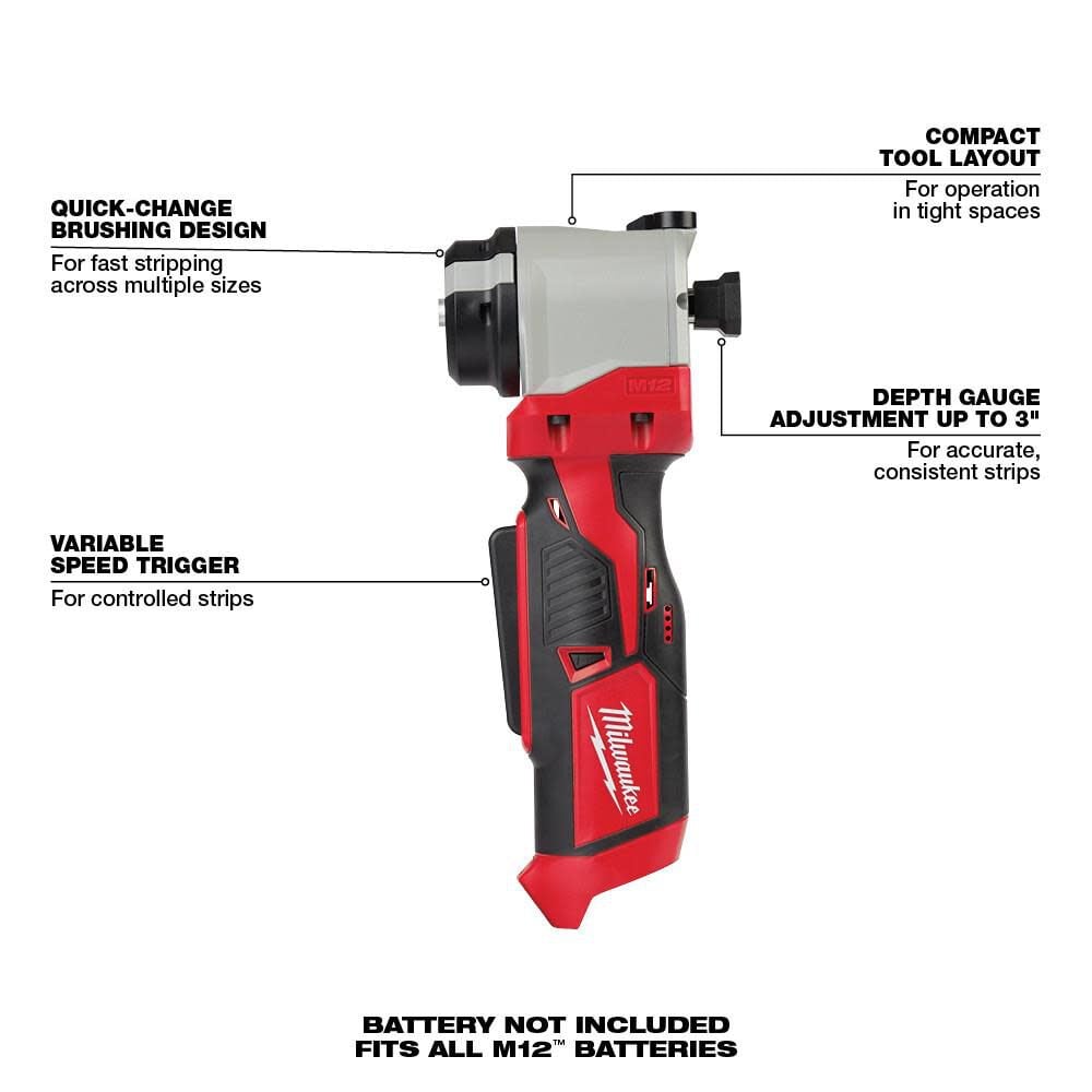 Milwaukee M12 Cable Stripper Bare Tool 2435 20 Simolary simolary.com 7