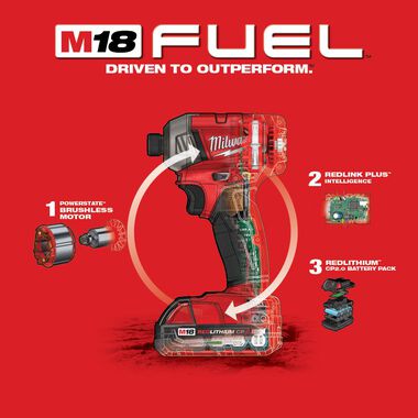 Milwaukee M18 FUEL SURGE 1/4 in. Hex Hydraulic Driver Kit, large image number 6