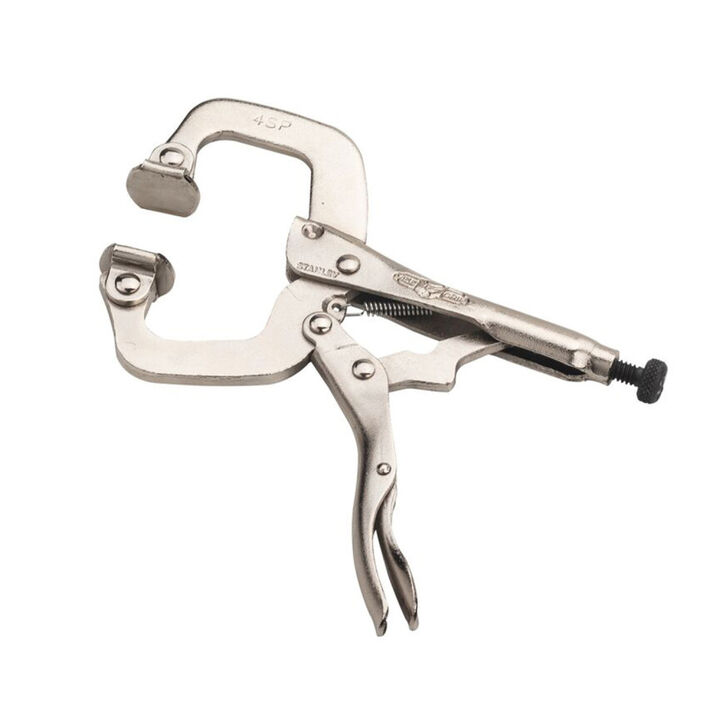 Stanley 4 Inch Swivel Tip C-Clamp Locking Pliers, large image number 3