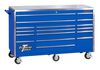 Extreme Tools 72 In. 17 Drawer Triple Bank Professional Roller Cabinet - Blue, small