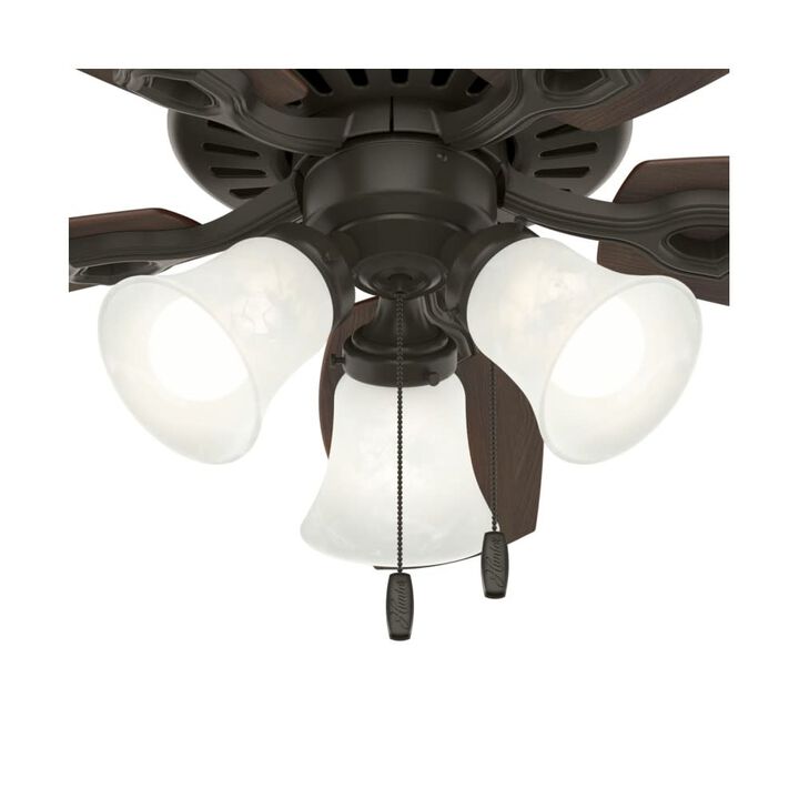Hunter Fan Builder Ceiling Fan 42in New Bronze Brazilian Cherry, large image number 3