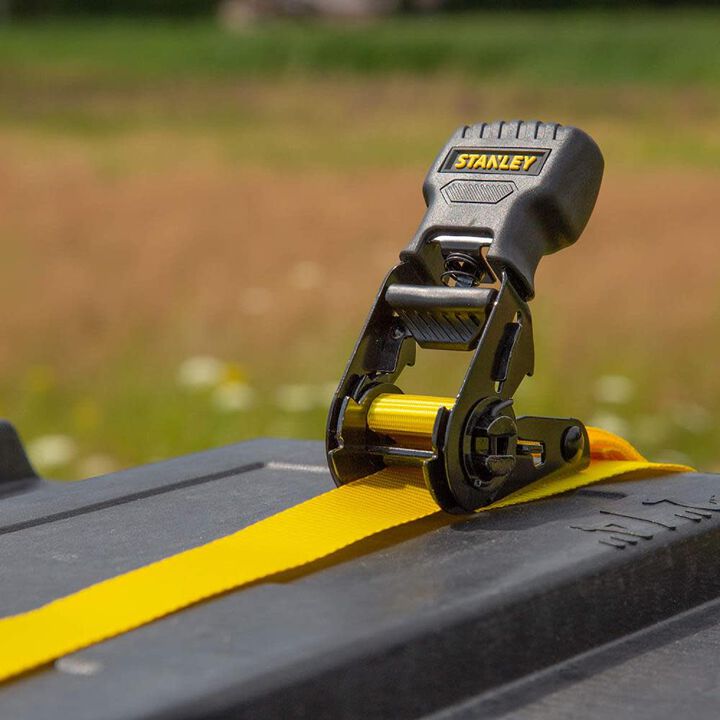 Stanley 1in x 10' Ratchet Straps 1500 Lb Break Strength 2pk, large image number 3
