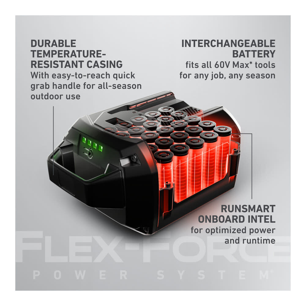 Toro Flex-Force 60 Volt 7.5Ah Lithium-Ion Power Tool Battery Pack with Fuel Indicator, large image number 3
