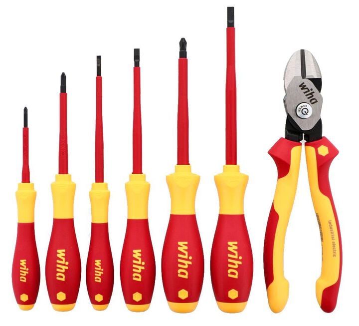 Wiha Insulated BiCut SuperCut & Screwdrivers Set 7 Piece