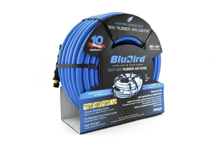 BluBird Nex-Gen 3/8 Inch x 100 Ft. Rubber Air Hose Assembly, large image number 2