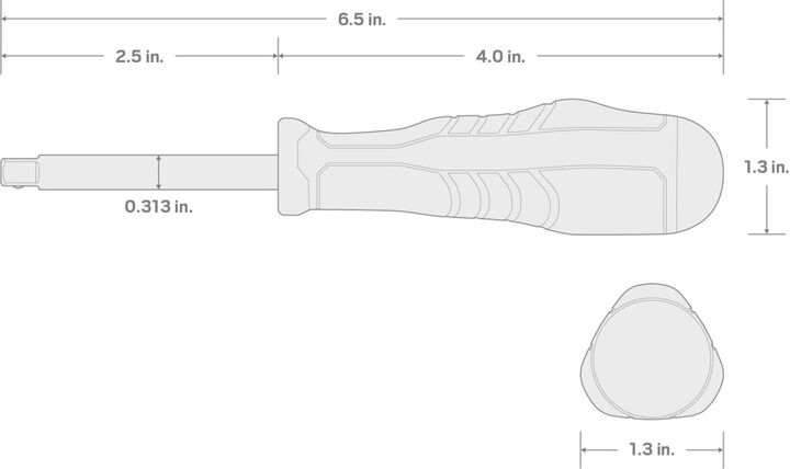 Tekton 1/4 Inch Drive High-Torque Spinner Handle, large image number 5