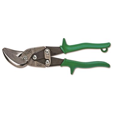 Crescent Wiss Metalmaster Offset Snips Straight to Right Green Grips 9-1/4 In.