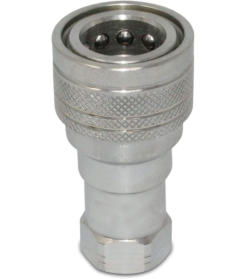 Kubota Parts 3/8 Inch NPT Replacement Female Hydraulic Quick Coupler, large image number 1