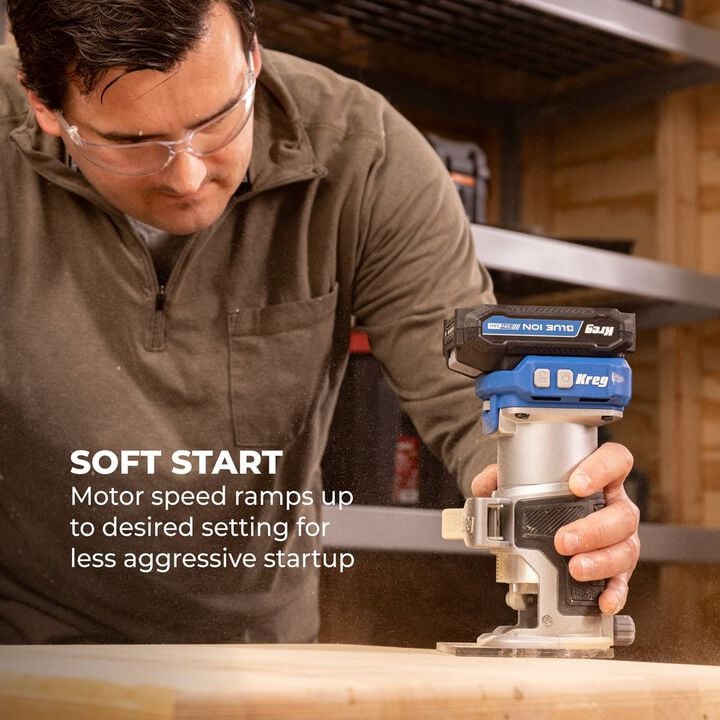 Kreg 20V Ionic Drive 1/4 Inch Trim Router (Bare Tool), large image number 5