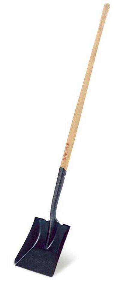 Ridgid Long Handle Square Point Shovel