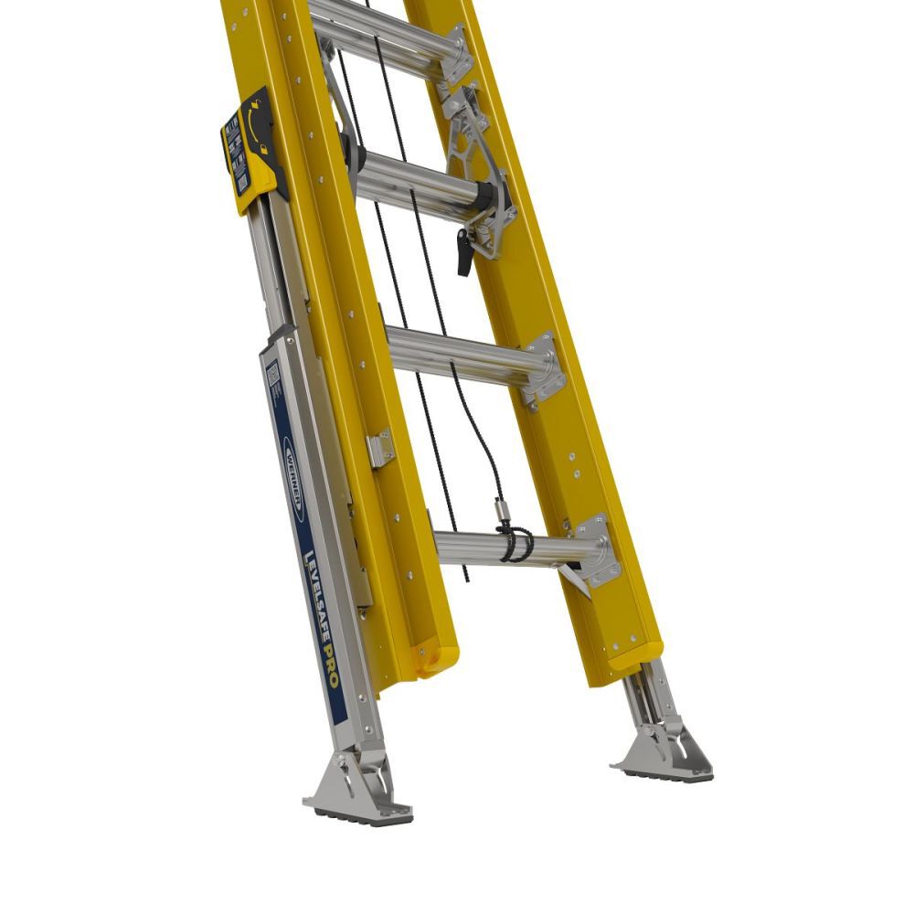 Werner Type IAA Fiberglass D-Rung Extension Ladder with LevelSafe Pro Leveler, large image number 2