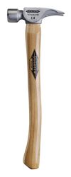 Stiletto 14 oz Titanium Milled Face Hammer with 18 in. Curved Hickory Handle, small