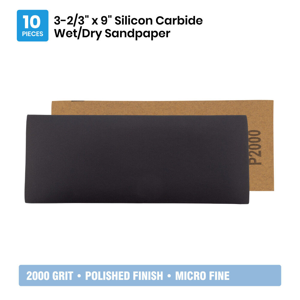Spyder 10-Sheets Silicon Carbide 2000 Grit Sandpaper, 9 x 3-2/3 Inch, large image number 6