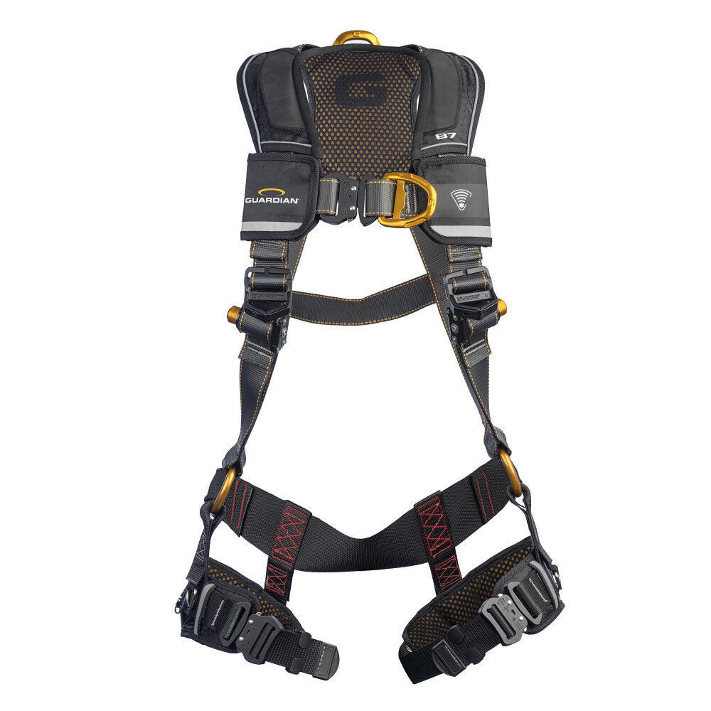 Guardian Fall Protection Full Body Harness with QC Chest/Leg Buckle Sternal D-Ring, large image number 1