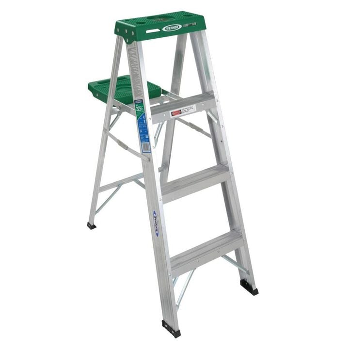 Werner 4 Ft Aluminum Type II Step Ladder