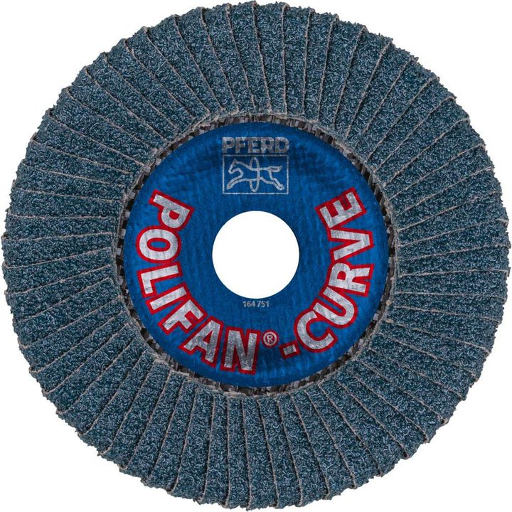 Pferd 5 Inch x 7/8 Inch, Z SGP CURVE STEELOX, 40 Grit, Flap Disc Bundle, 10 Pieces, large image number 2