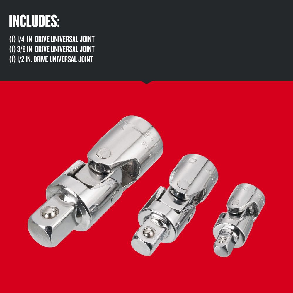 CRAFTSMAN Universal Joint Set, 3 Piece, large image number 2