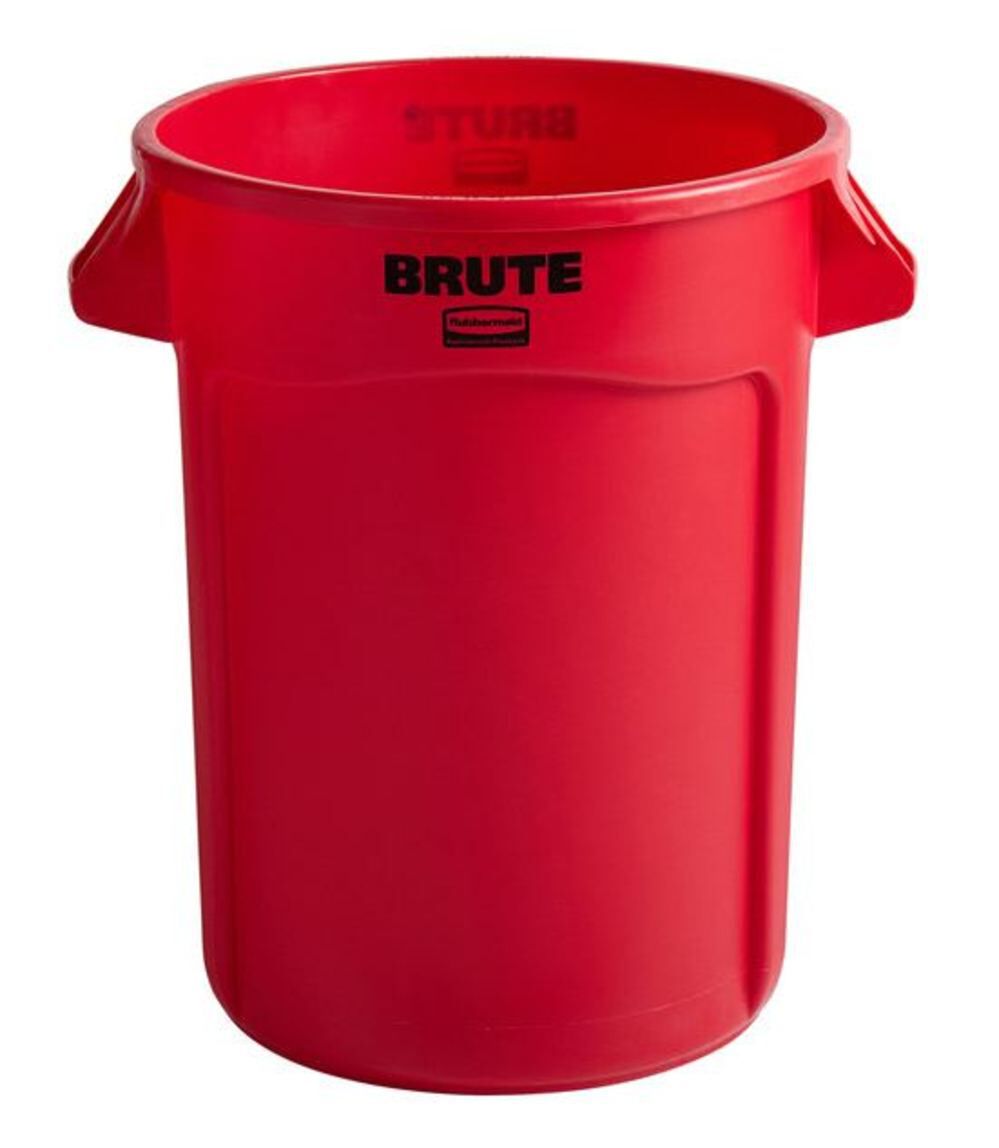 Rubbermaid Vented Brute 32 Gallon Red Resin Container without Lid – FG263200RED