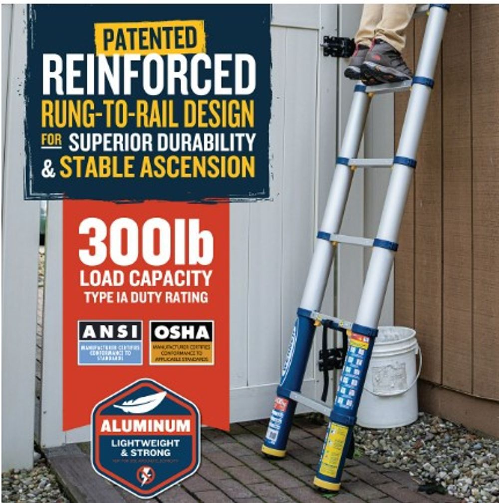 Werner Telescoping Ladder 12.5ft Type IA, large image number 9