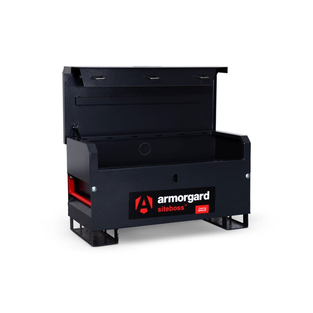 Armorgard Powder Coated 14 Gauge Steel SiteBoss Tool Chest, Black and Gray , large image number 9
