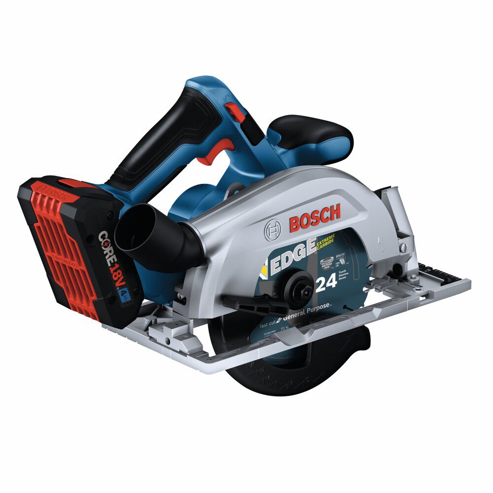 Bosch 18V Blade Right 6 1/2in Circular Saw Kit with 2 CORE18V 4.0 Ah Compact Batteries, large image number 3