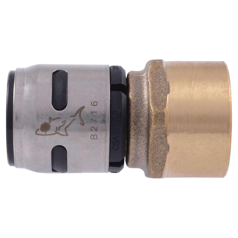 Sharkbite 3/4in x 3/4in FNPT Brass EvoPEX Female Adapter, large image number 1