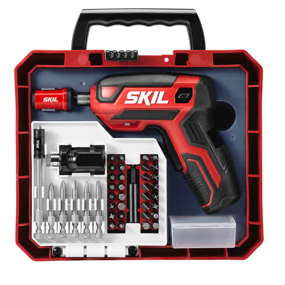 SKIL 4V Screwdriver Rechargeable with 42pc Bit Kit SD561803 Acme Tools