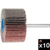 Pferd 2 Inch x 1-1/2 Inch, 60 Grit, 1/4 Inch Shank, Aluminum Oxide Mounted Flap Wheel Bundle, 10 Pieces, small image number 1