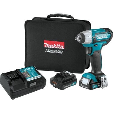 Makita 12V Max CXT Lithium-Ion Cordless 3/8 In. Impact Wrench Kit (2.0Ah), large image number 0