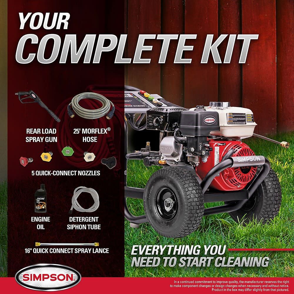 Simpson PowerShot 3600 PSI  2.5 GPM Gas Powered Cold Water Pressure Washer with 5 Spray Tips, large image number 18