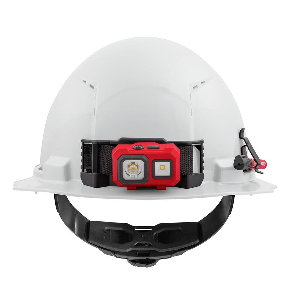 Milwaukee White Full Brim Vented Hard Hat with 4pt Ratcheting Suspension Type 1 Class C, large image number 12