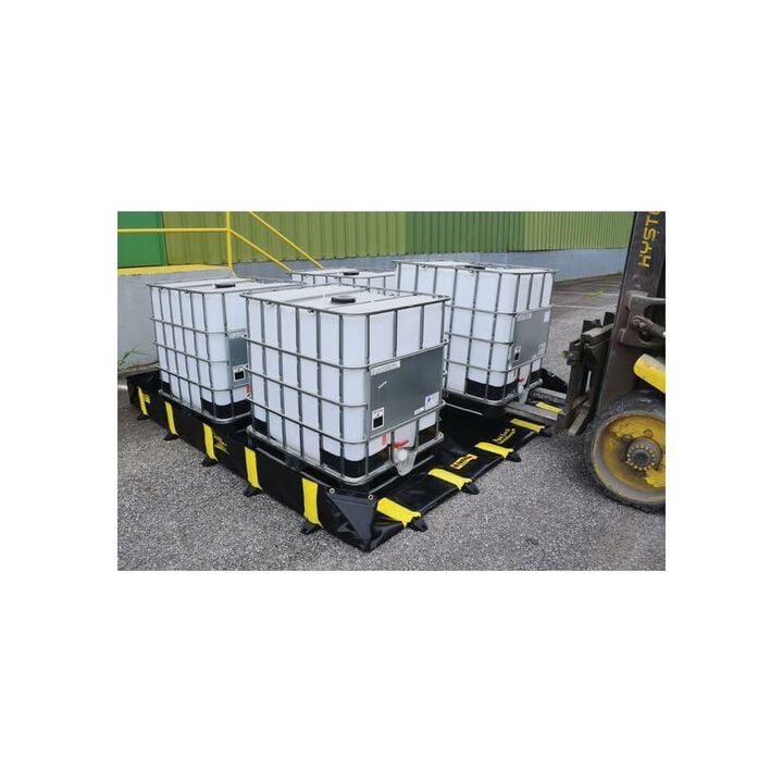 Justrite 745 Gallon Spill Drive Over Berm 10 ft x 10 ft x 12 in Black, large image number 4