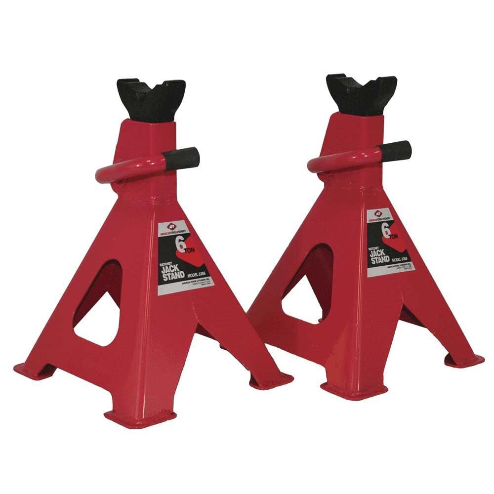 American Forge Ratchet Type Jack Stands 6 Ton 12000lb Capacity – 3306