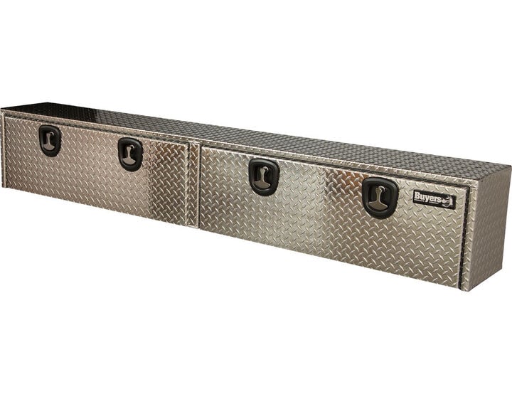 Buyers Products Company 16x13x96 Inch Diamond Tread Aluminum Topsider Truck Box, large image number 0