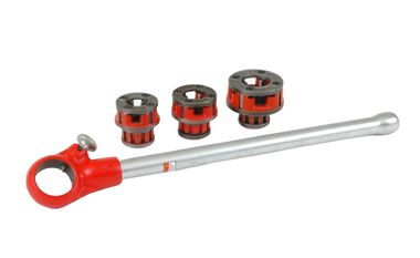 Ridgid 00R 1/2 In - 1 In NPT Exposed Ratchet Threader Set, large image number 0
