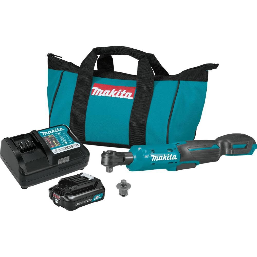 Makita 12V Max CXT Cordless 1/4-3/8 inch Ratchet and Bluetooth Speaker 2.0Ah Kit, large image number 2