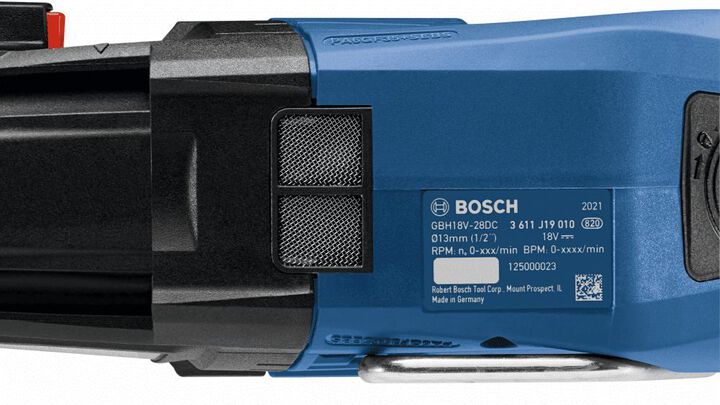 Bosch 18V Rotary Hammer SDS Plus Bulldog 1 1/8in (Bare Tool), large image number 5