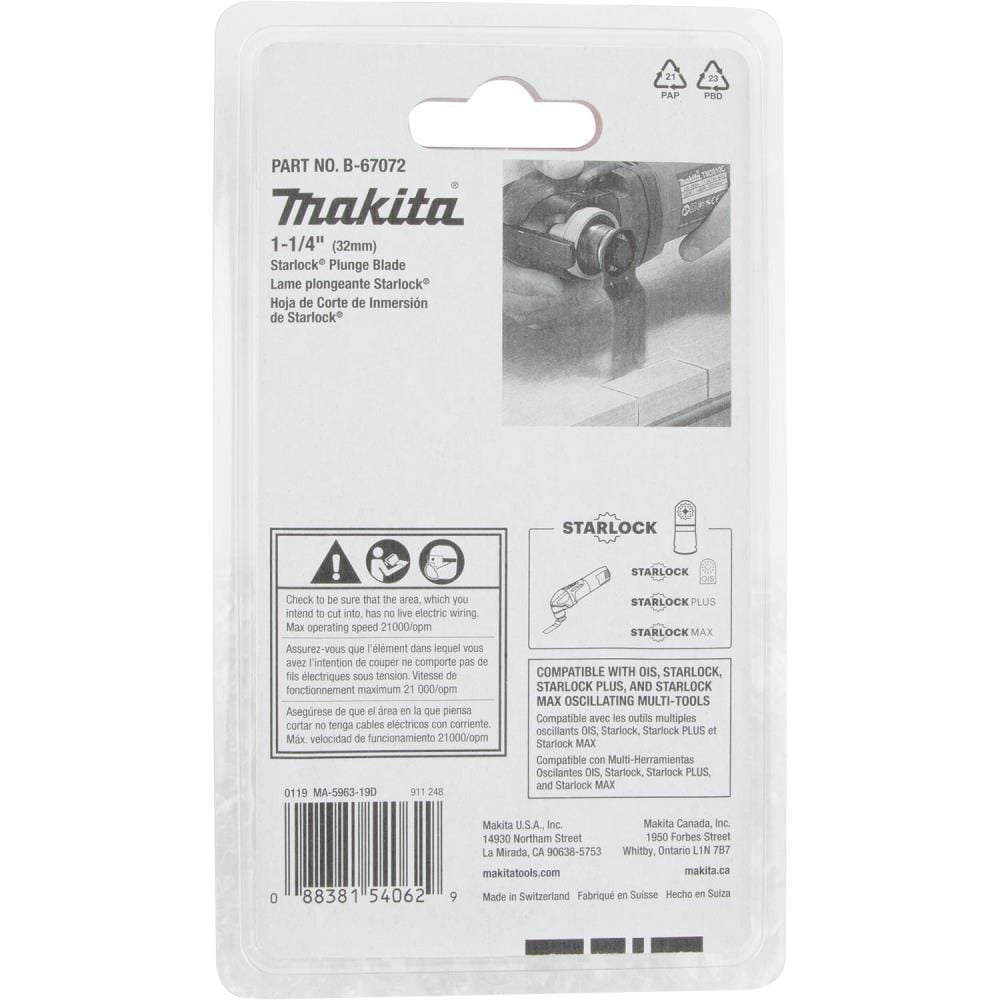 Makita 1-1/4in Starlock Plunge Blade (BiM) 14TPI, large image number 3