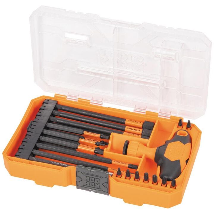 Klein Tools Impact-Rated Interchangeable Ratcheting T-Handle Set, 23 Pieces, large image number 8