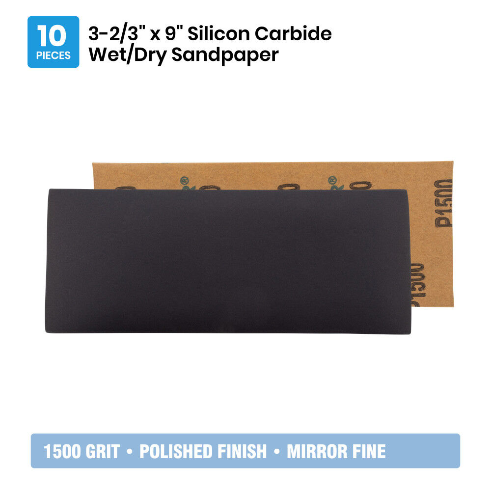 Spyder 10-Sheets Silicon Carbide 1500 Grit Sandpaper, 9 x 3-2/3 Inch, large image number 6