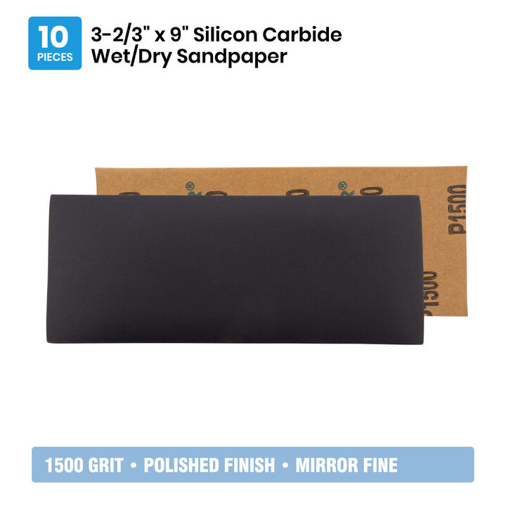 Spyder 10-Sheets Silicon Carbide 1500 Grit Sandpaper, 9 x 3-2/3 Inch, large image number 5