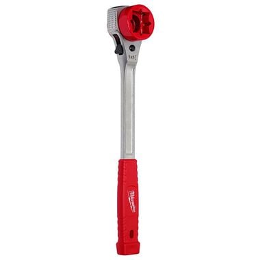Milwaukee Lineman's High-Leverage Ratcheting Wrench with Milled Strike Face