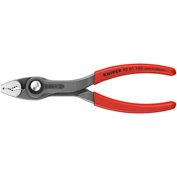 Knipex 6 Inch Steel TwinGrip Slip Joint Pliers with Dipped Handle