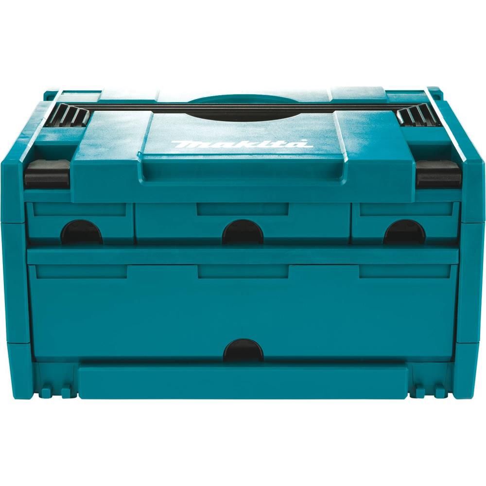 Makita MAKPAC 4 Drawer Interlocking Case 8 1/2in x 15 1/2in x 11 5/8in, large image number 3