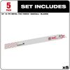 Milwaukee 12 in. 14 TPI THE TORCH SAWZALL Blades 5PK, small image number 2