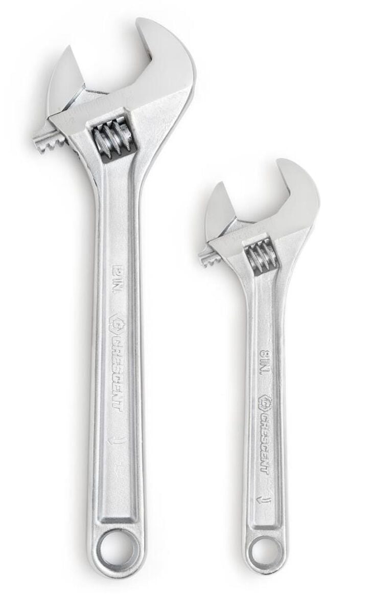 Crescent Adjustable Wrench 8in & 12in Set 2pc