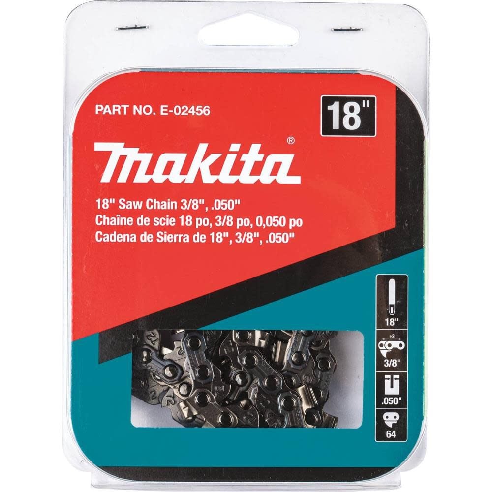 Makita 18 Inch Saw Chain, 3/8 Inch, .050 Inch E-02456 - Acme