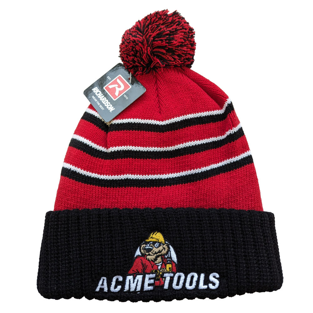 ACME TOOLS Beanie Red and Black – 134-R