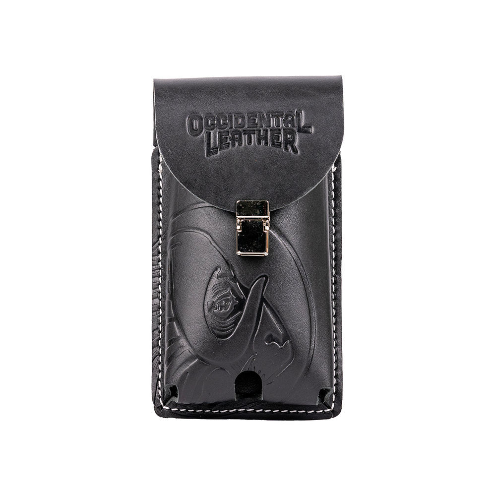 Occidental Leather Leather Belt-Worn Phone Holster, Black, Size 2XL - B5333