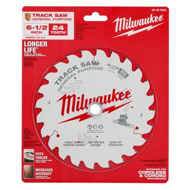 Milwaukee 6 1/2inch 24T General Purpose Track Saw Blade, large image number 7